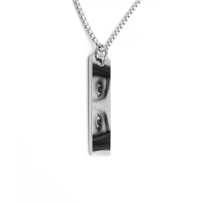 Collier personnalisé avec photo des yeux