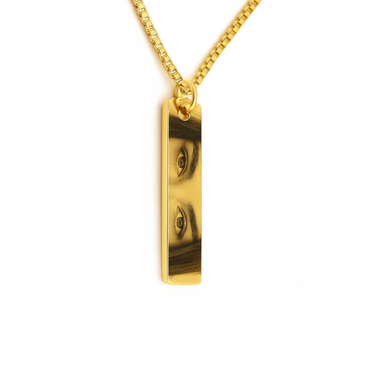 Collier personnalisé avec photo des yeux